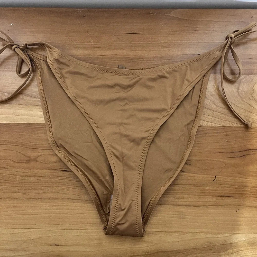 NWT Skims Bikini Bottoms Dipped Tie‎ Sides Almond Color Women's Size 3XL